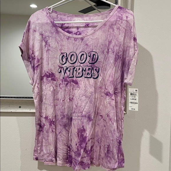 Style & Co Good Vibes Tee - Picture 2 of 9